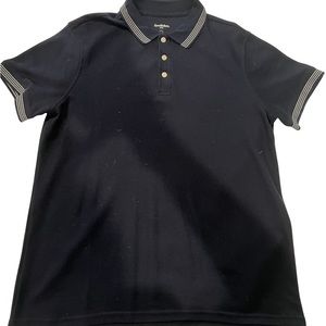 Goodfellow navy blue sweater knit polo size large